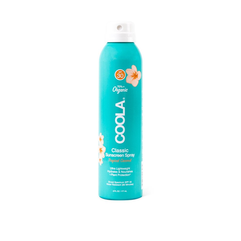 coola sunscreen spray tropical coconut